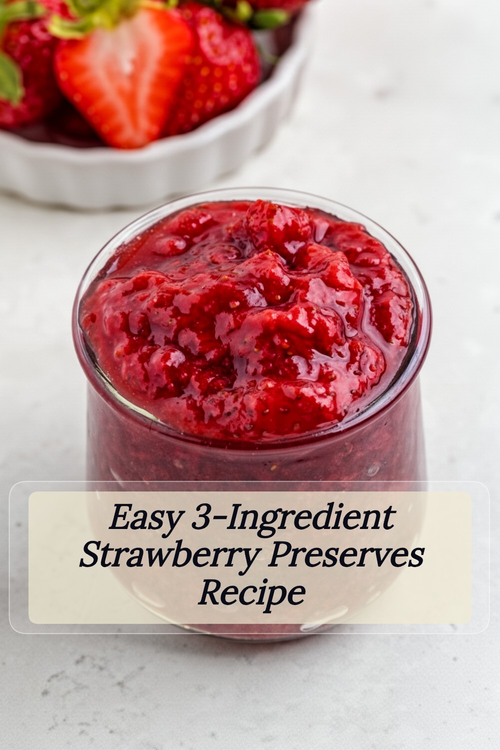3-ingredient strawberry preserves recipe