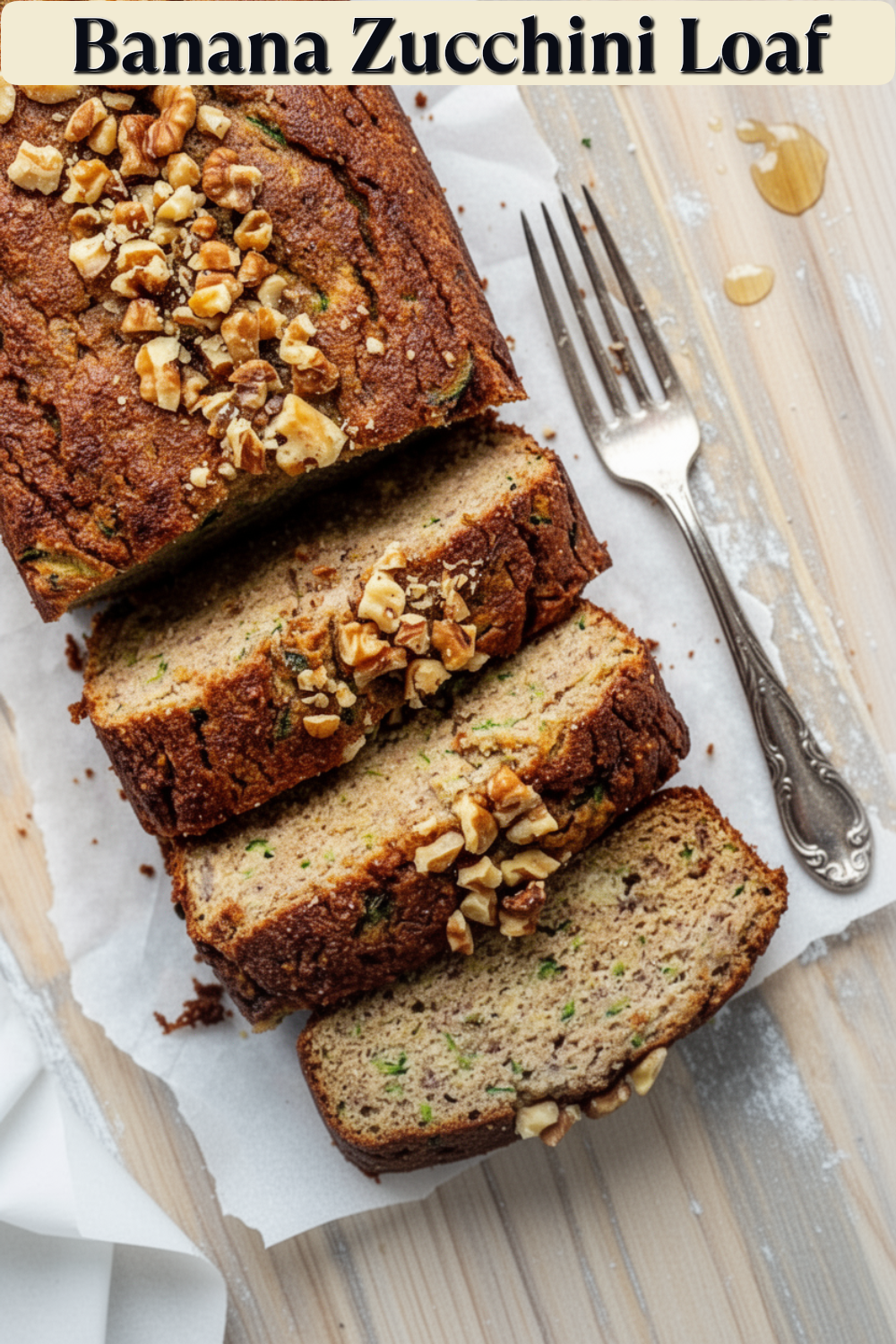 banana zucchini loaf