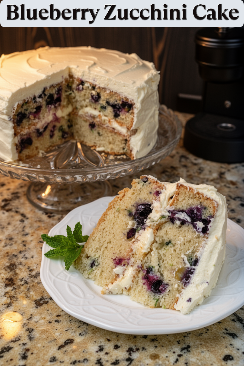blueberry zucchini cake