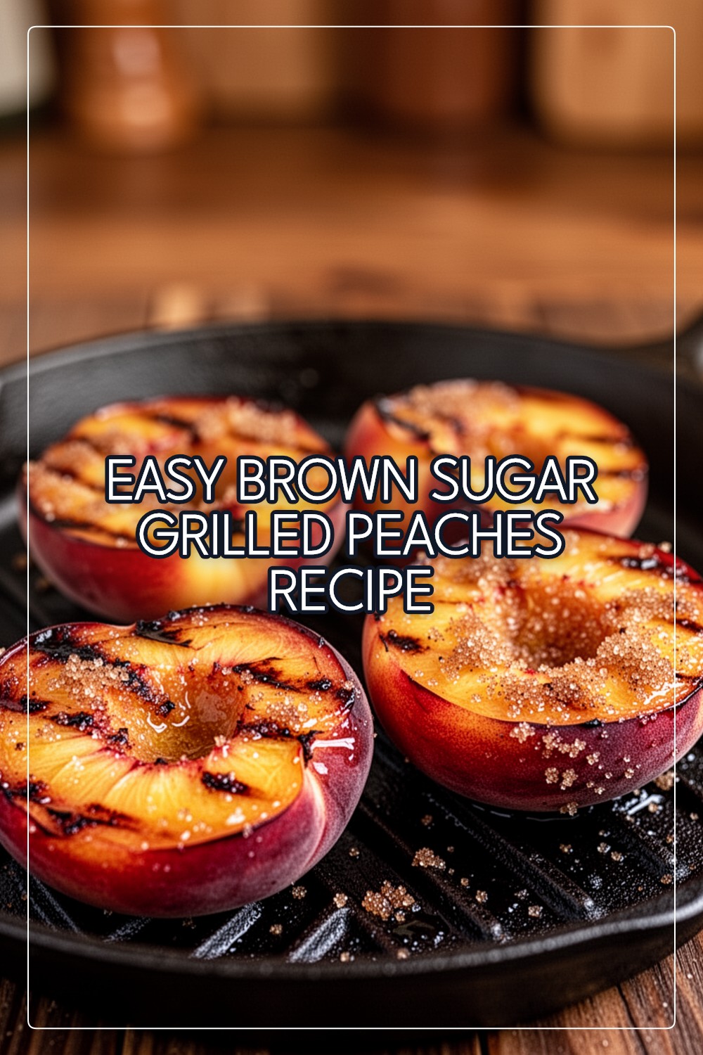 brown sugar grilled peaches