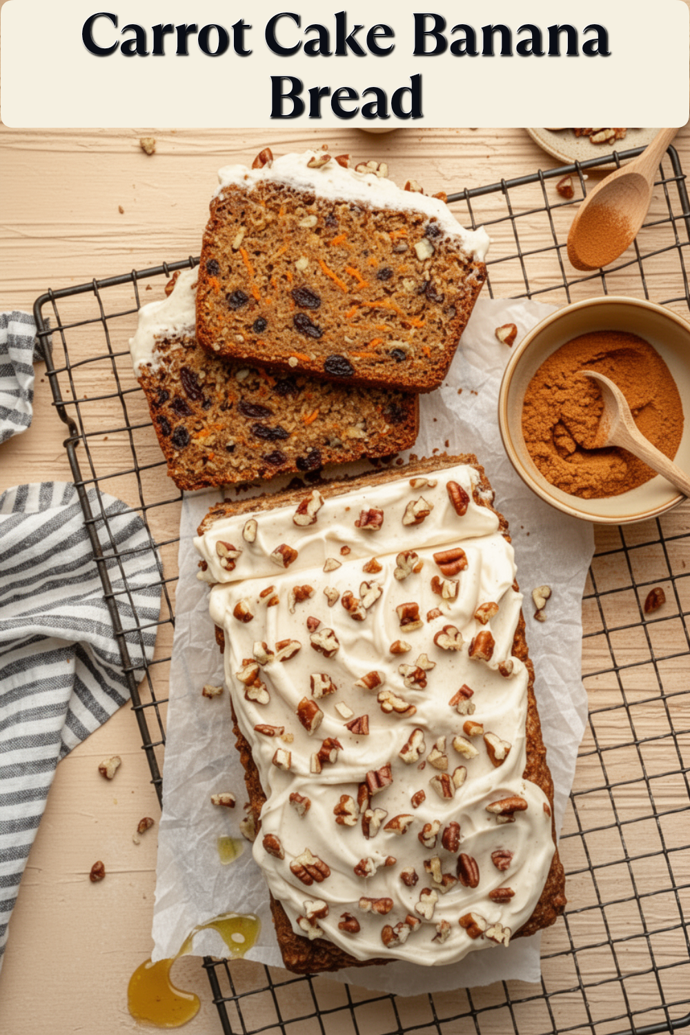 carrot cake banana bread