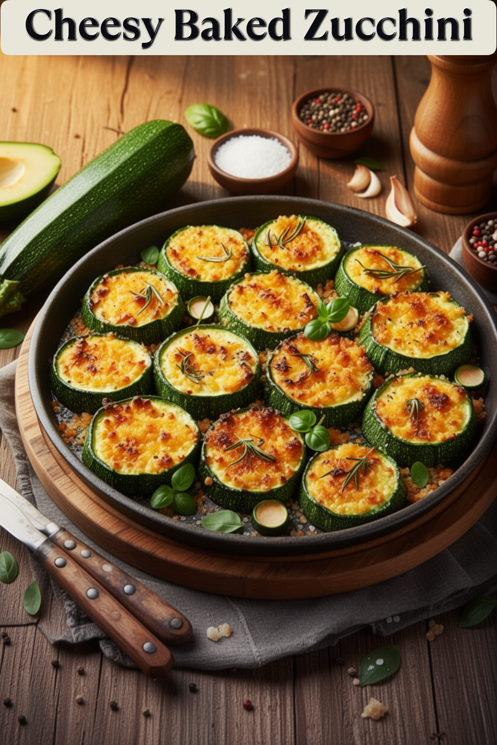 cheesy baked zucchini