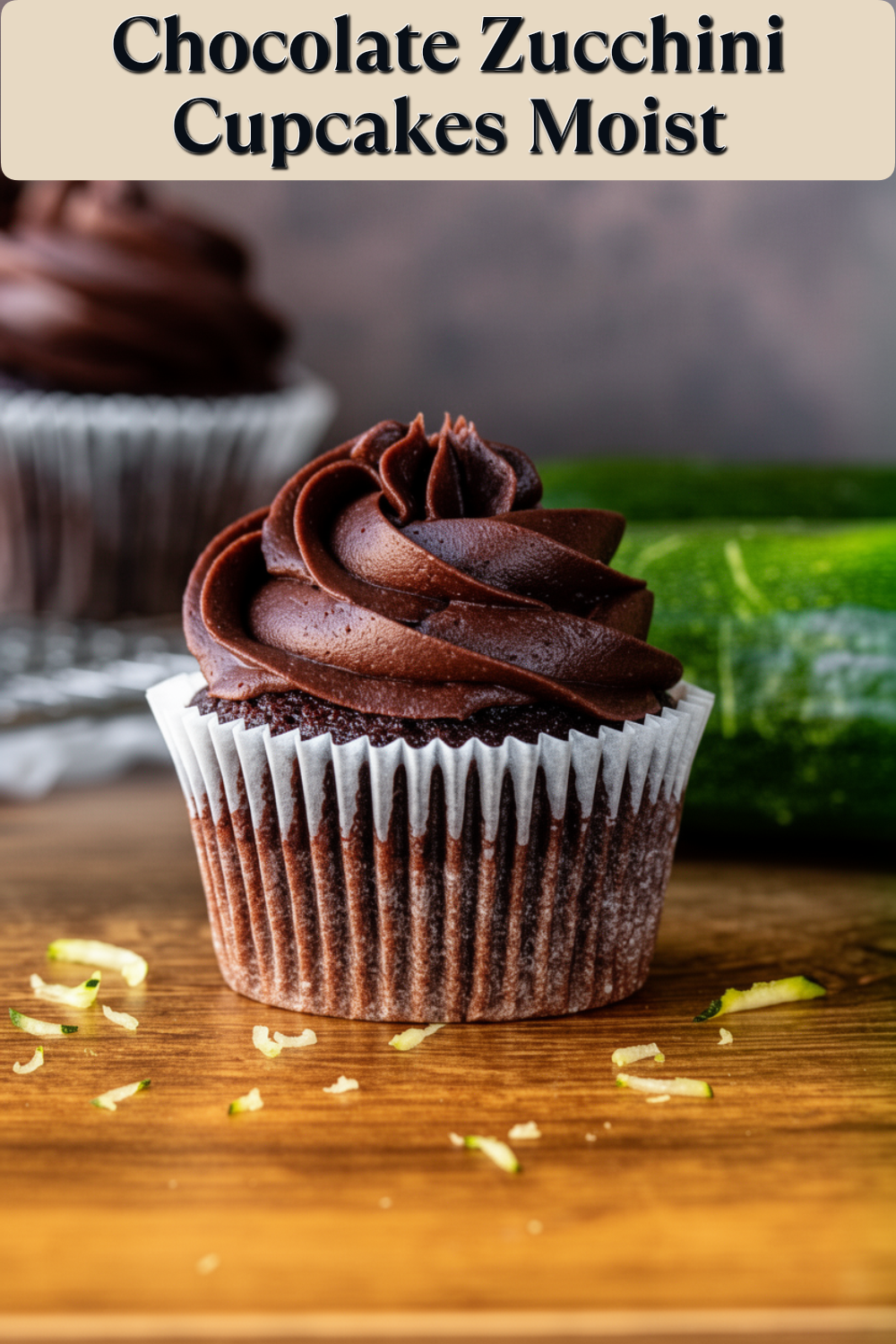 chocolate zucchini cupcakes moist
