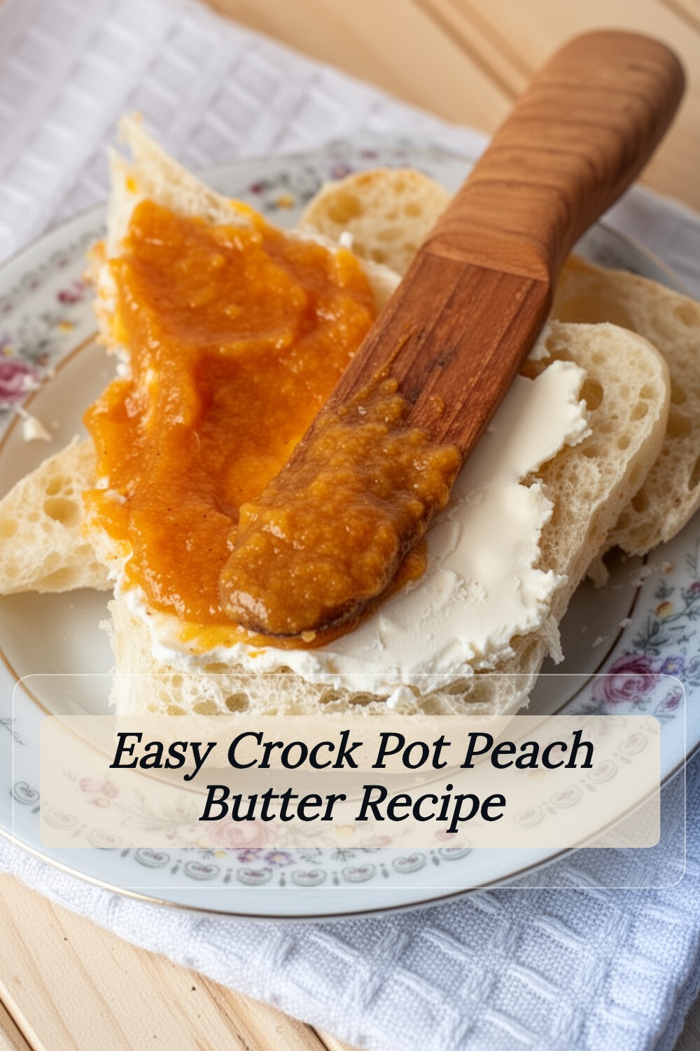 crock pot peach butter recipe