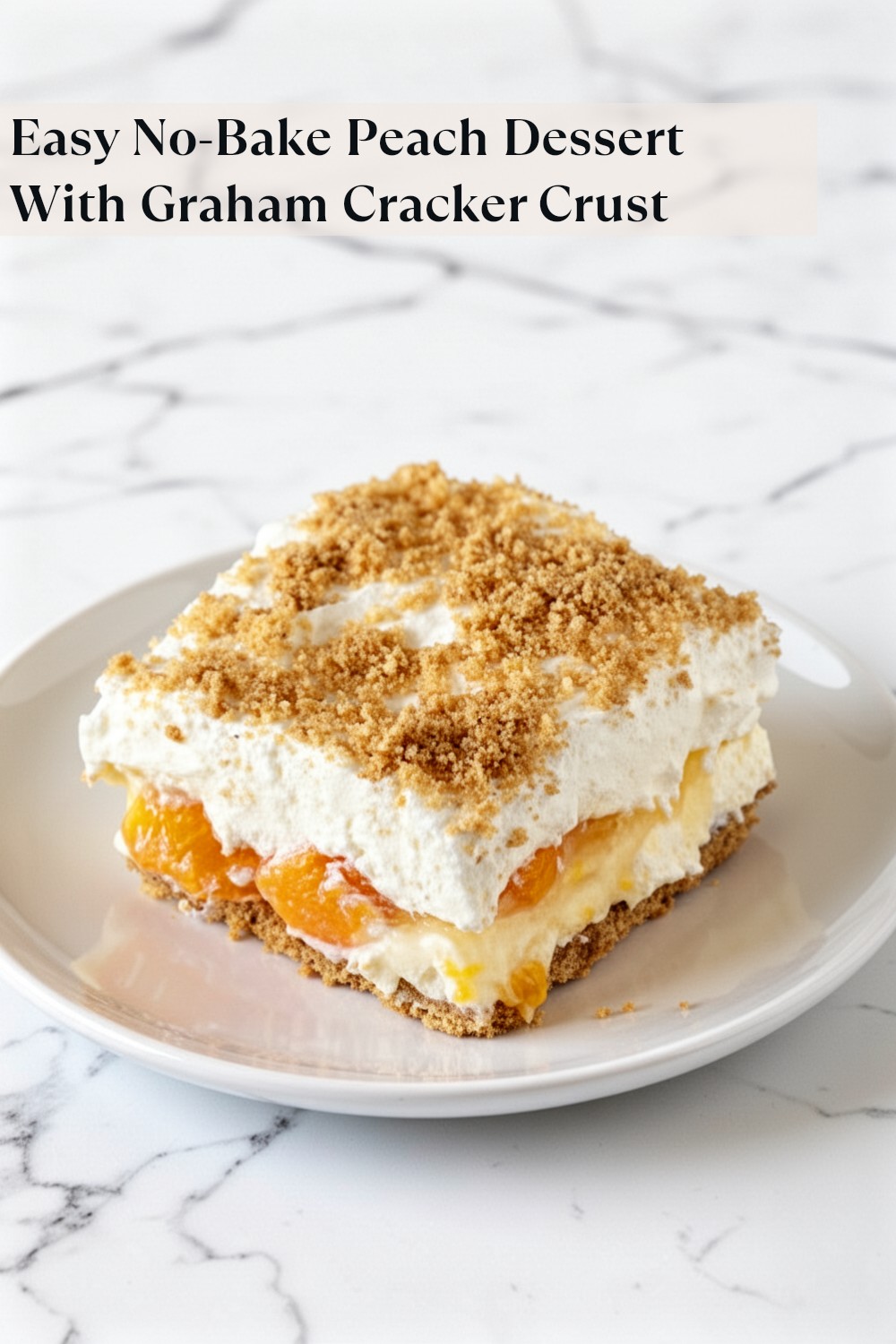 easy no-bake peach dessert recipe