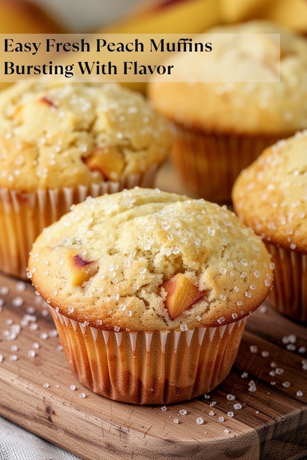 fresh peach muffins