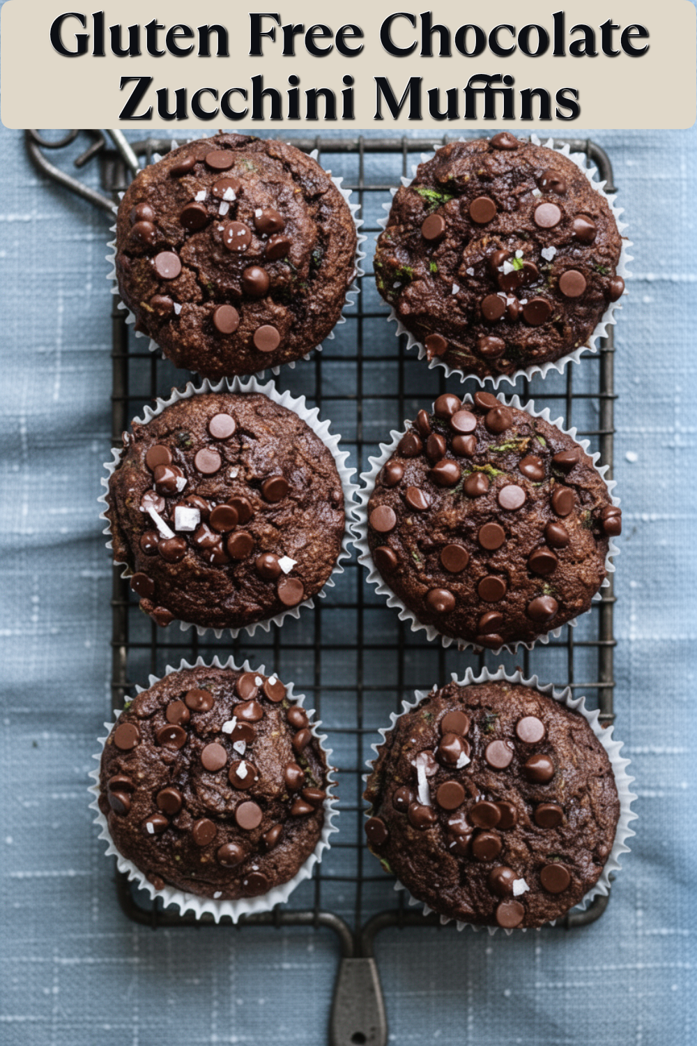 gluten free chocolate zucchini muffins