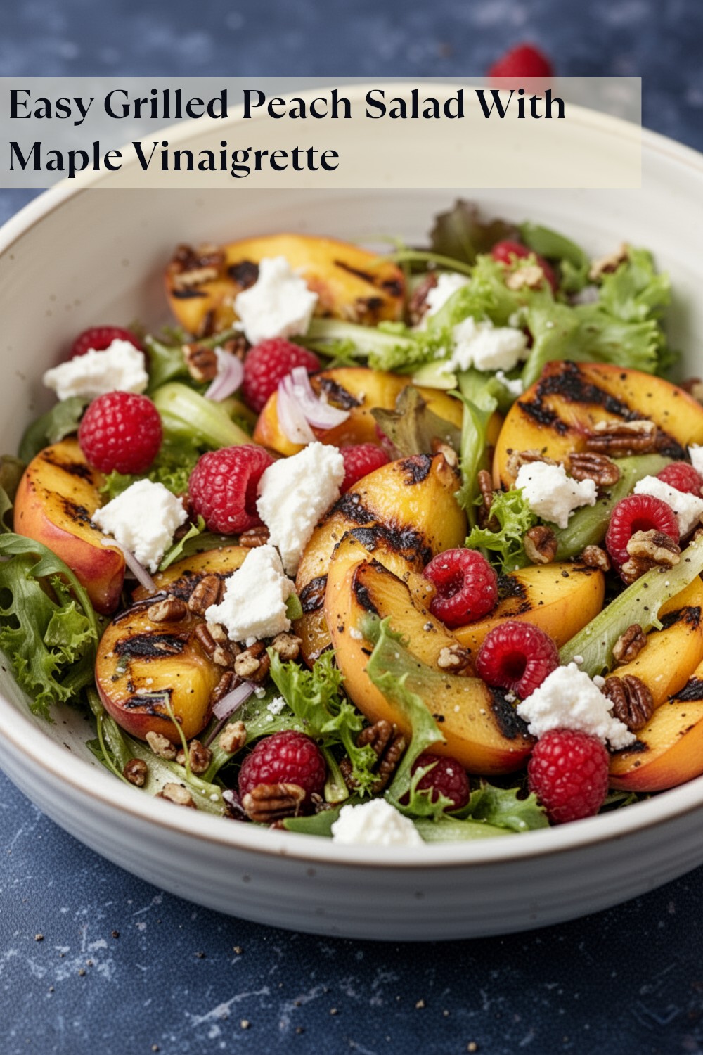 grilled peach summer salad