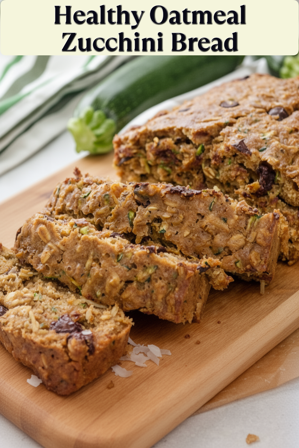 healthy oatmeal zucchini bread