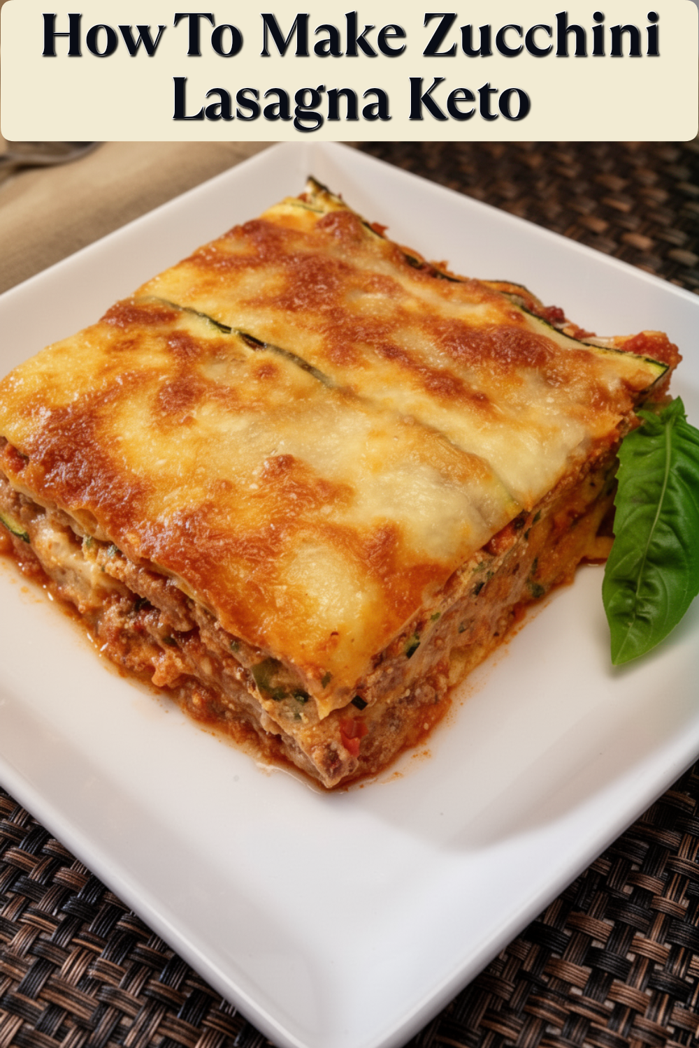 how to make zucchini lasagna keto