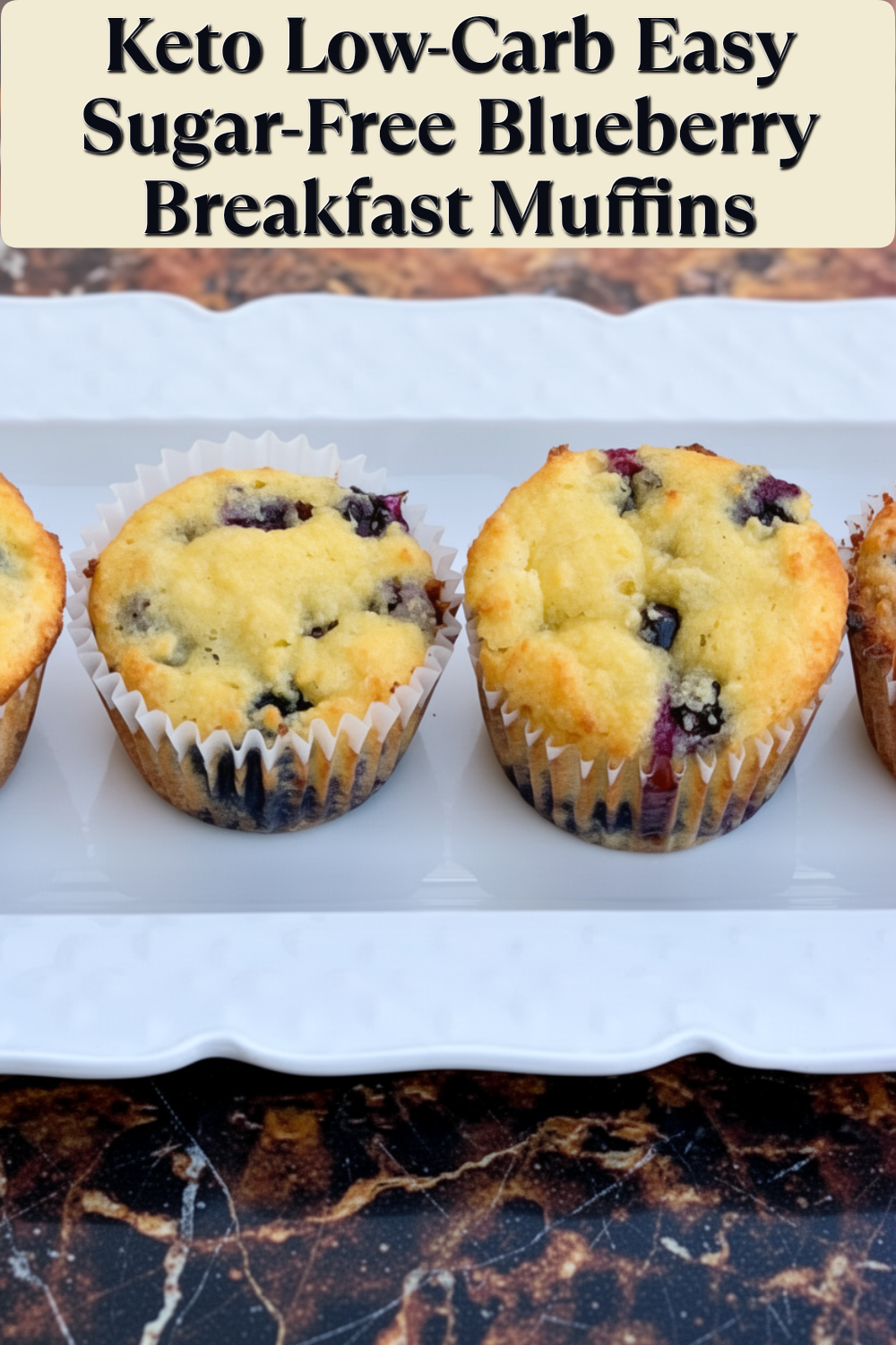 keto low-carb easy sugar-free blueberry breakfast muffins