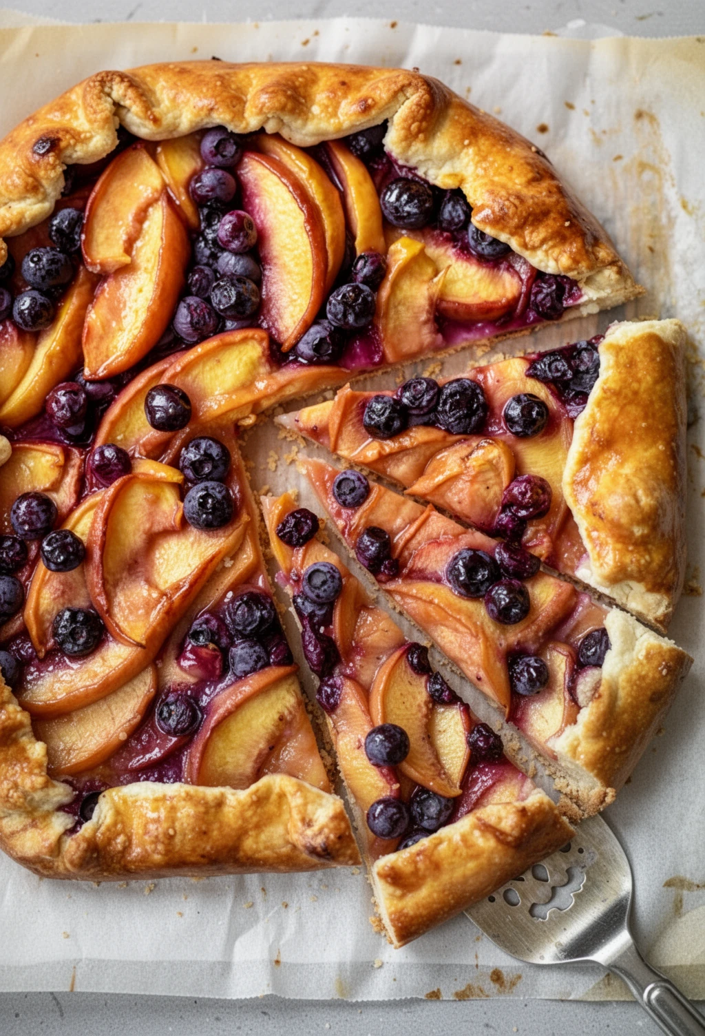 Delicious Peach and Blueberry Galette for Summer Bliss