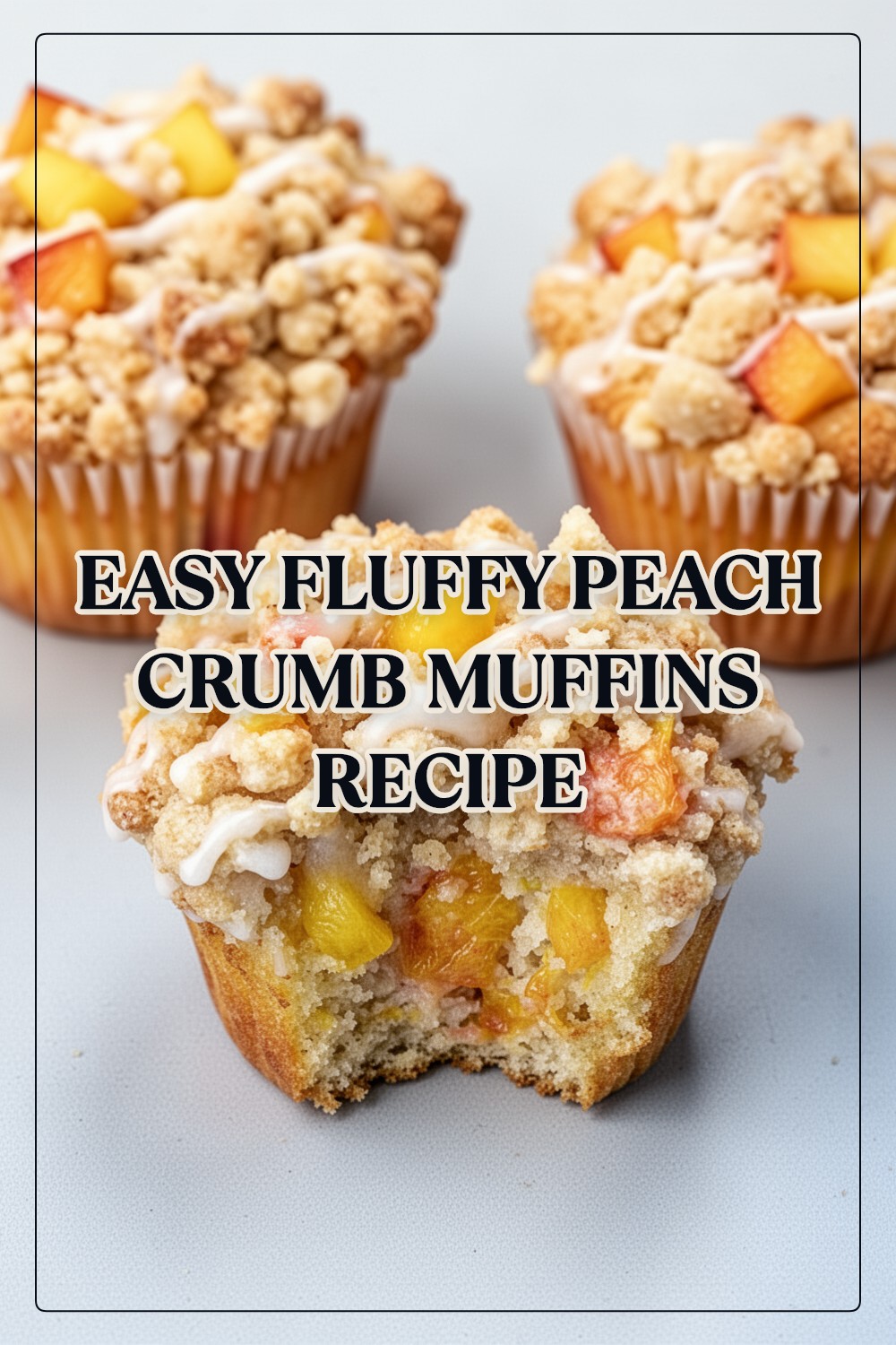 peach crumb muffins