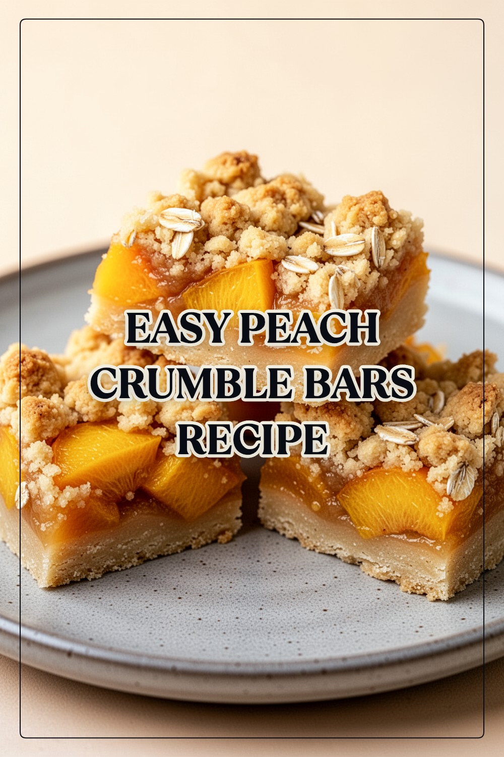 peach crumble bars