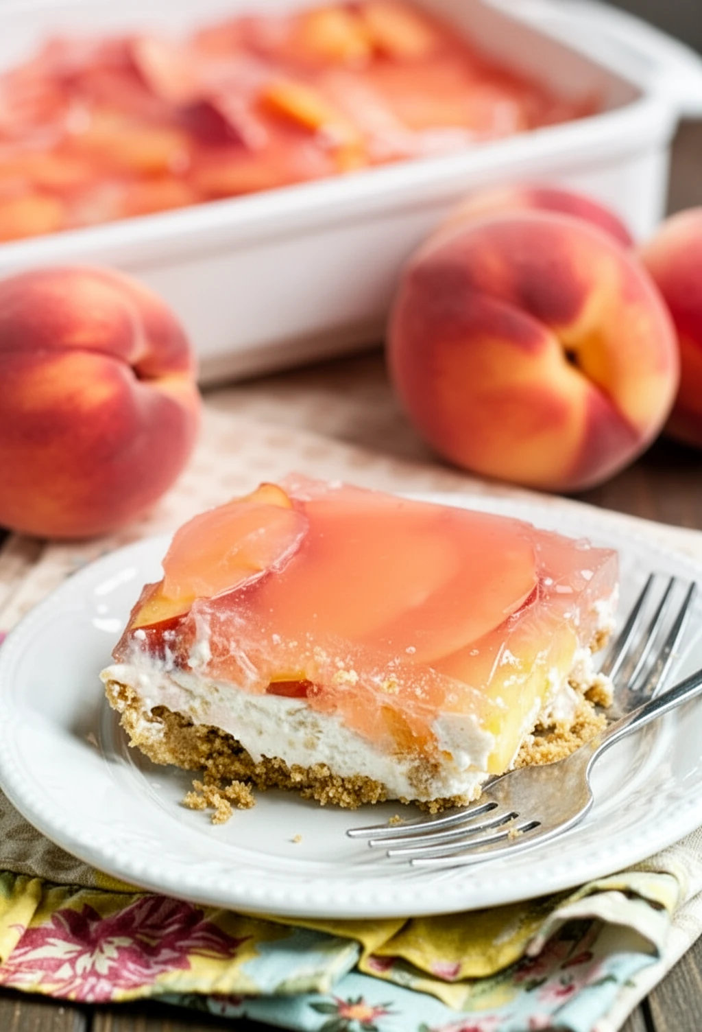 Peach Delight: A Deliciously Creamy Dessert