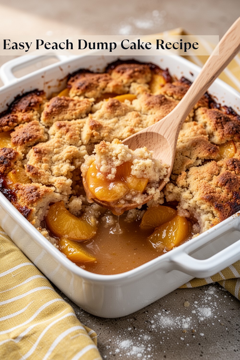 Delicious Peach Dump Cake Recipe You’ll Love 1 peach dump cake