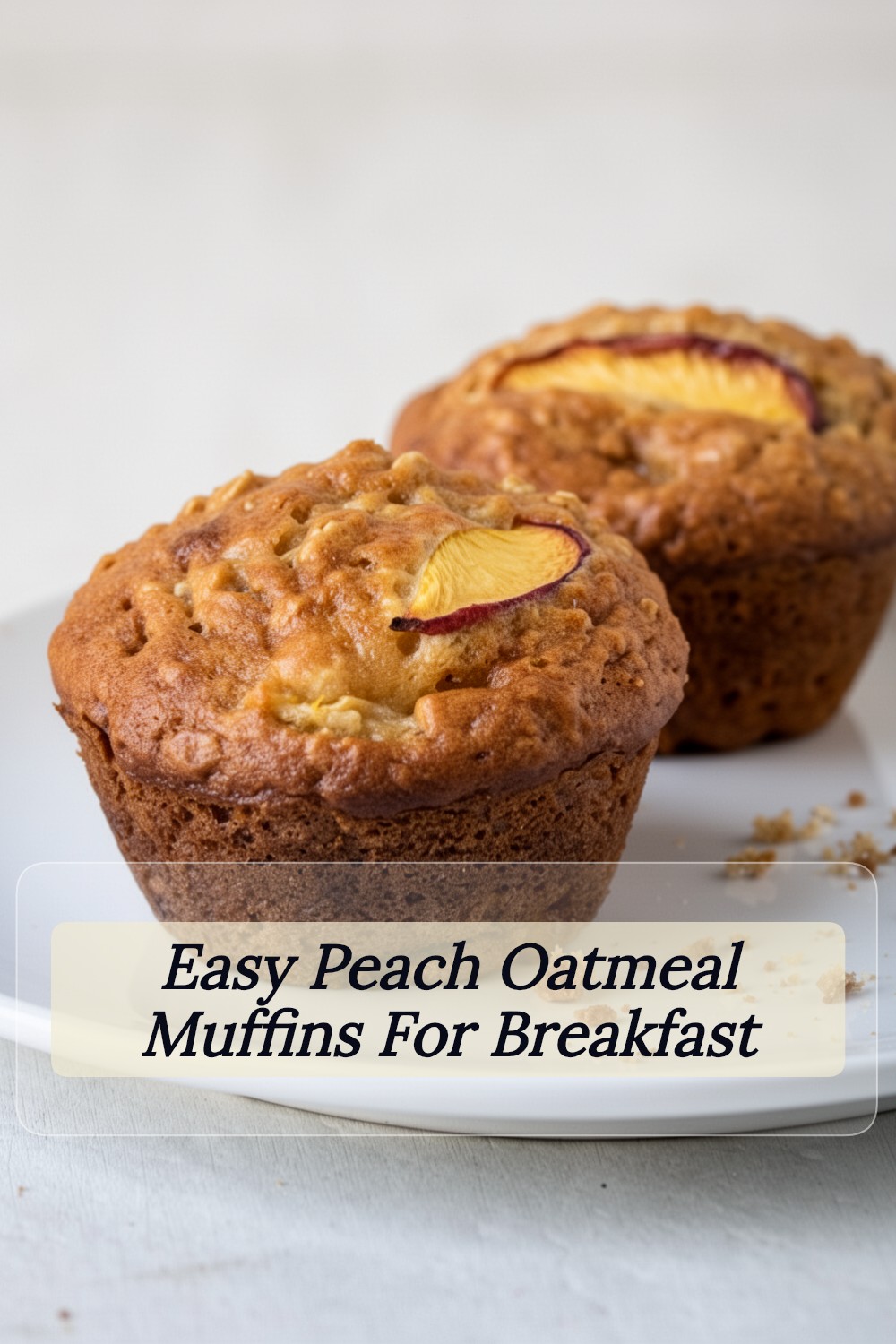 Delicious Peach Oatmeal Muffins: A Family Favorite! 1 peach oatmeal muffins