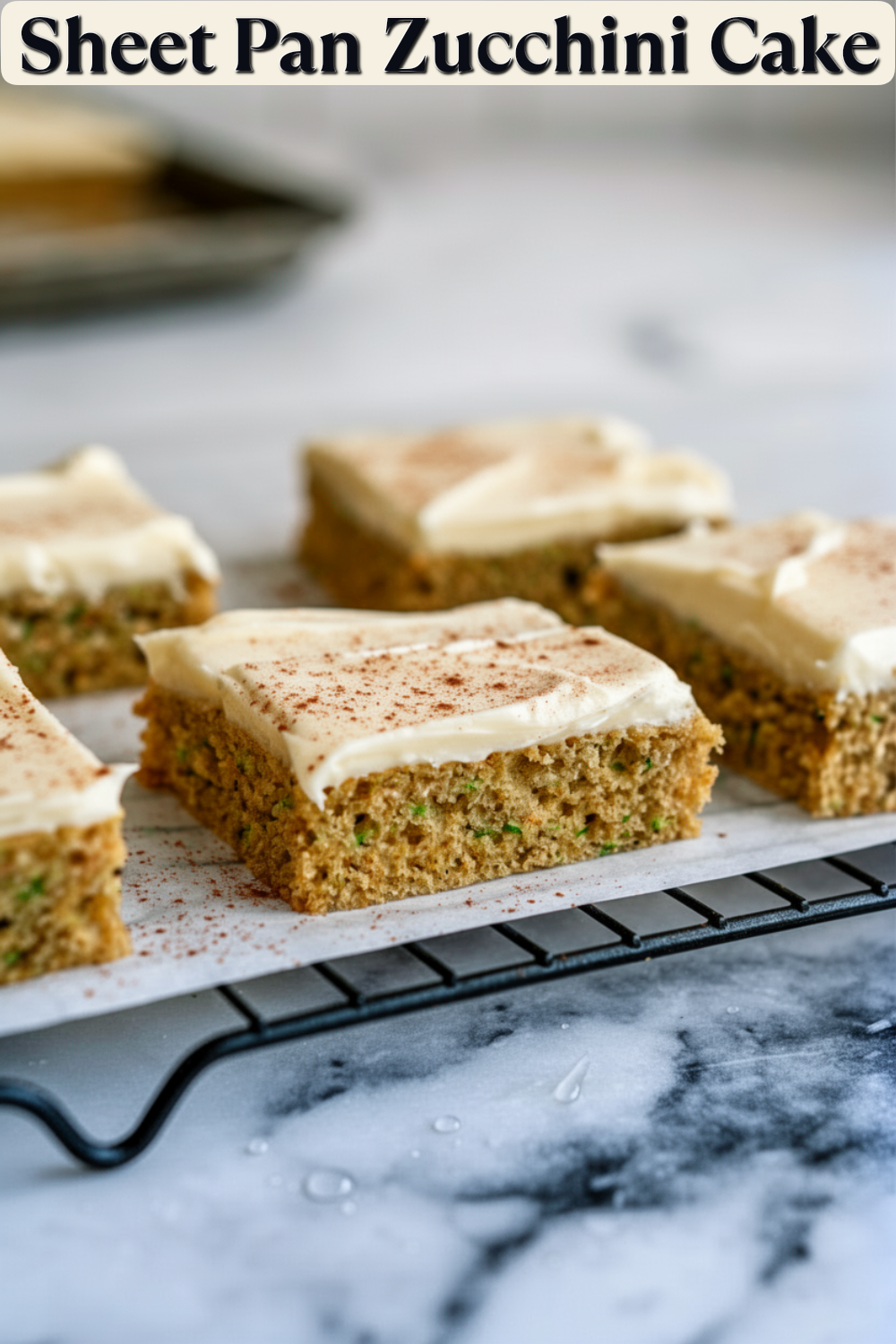 sheet pan zucchini cake
