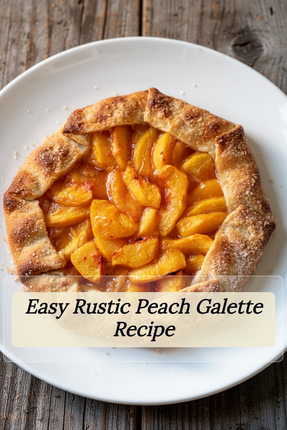 simple peach galette