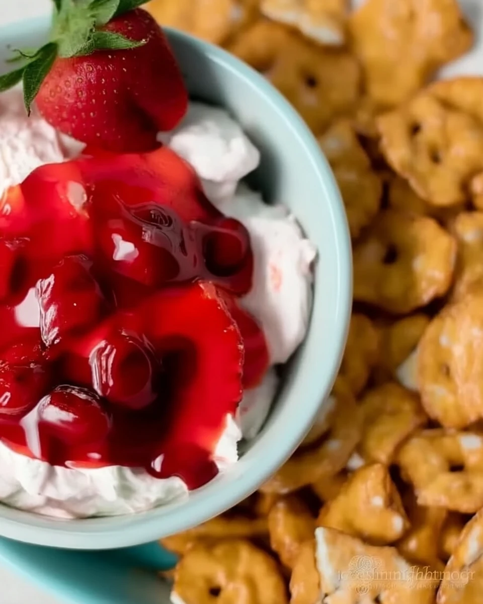 Irresistible Strawberry Pretzel Salad Dip Recipe
