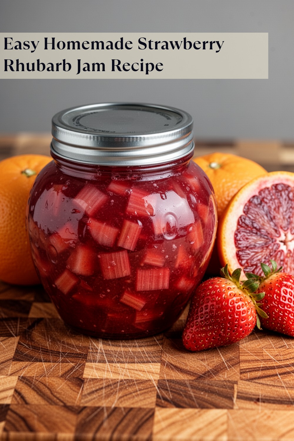 strawberry rhubarb jam