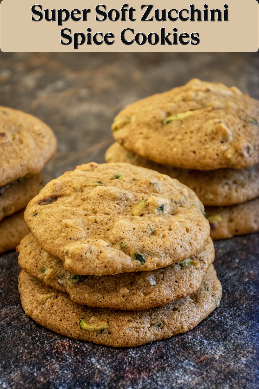 super soft zucchini spice cookies