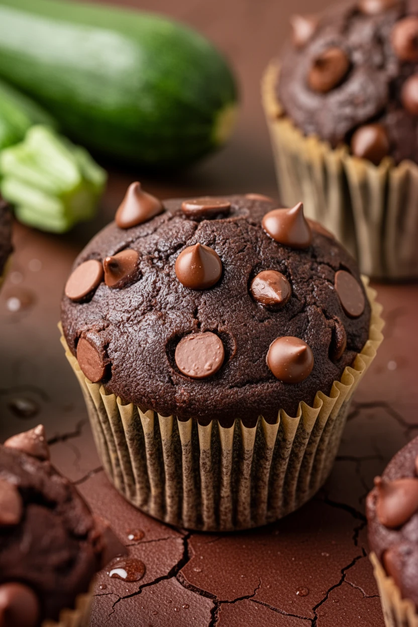 Vegan Chocolate Zucchini Muffins: Irresistibly Moist and Delicious