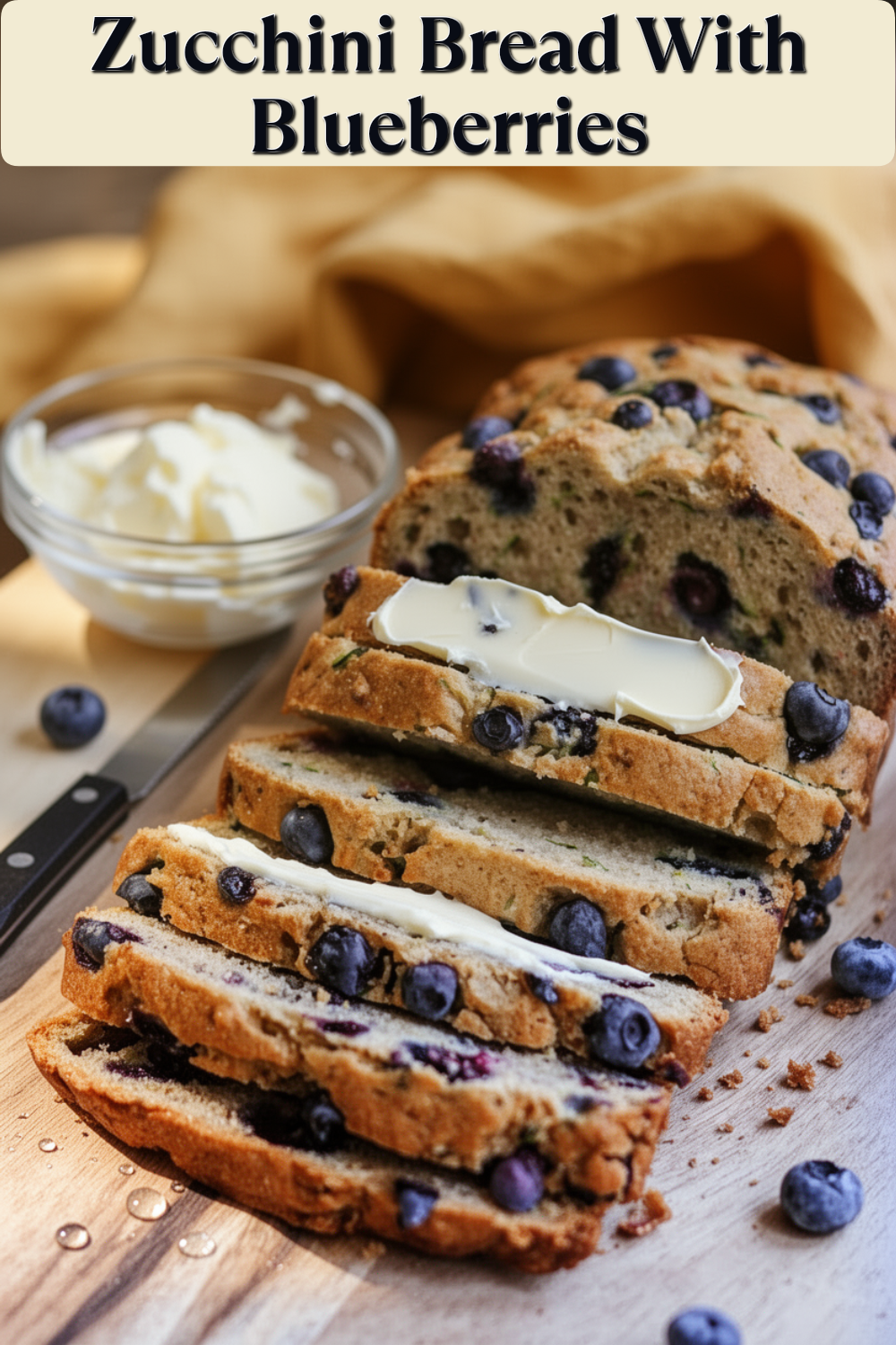 zucchini bread with blueberries