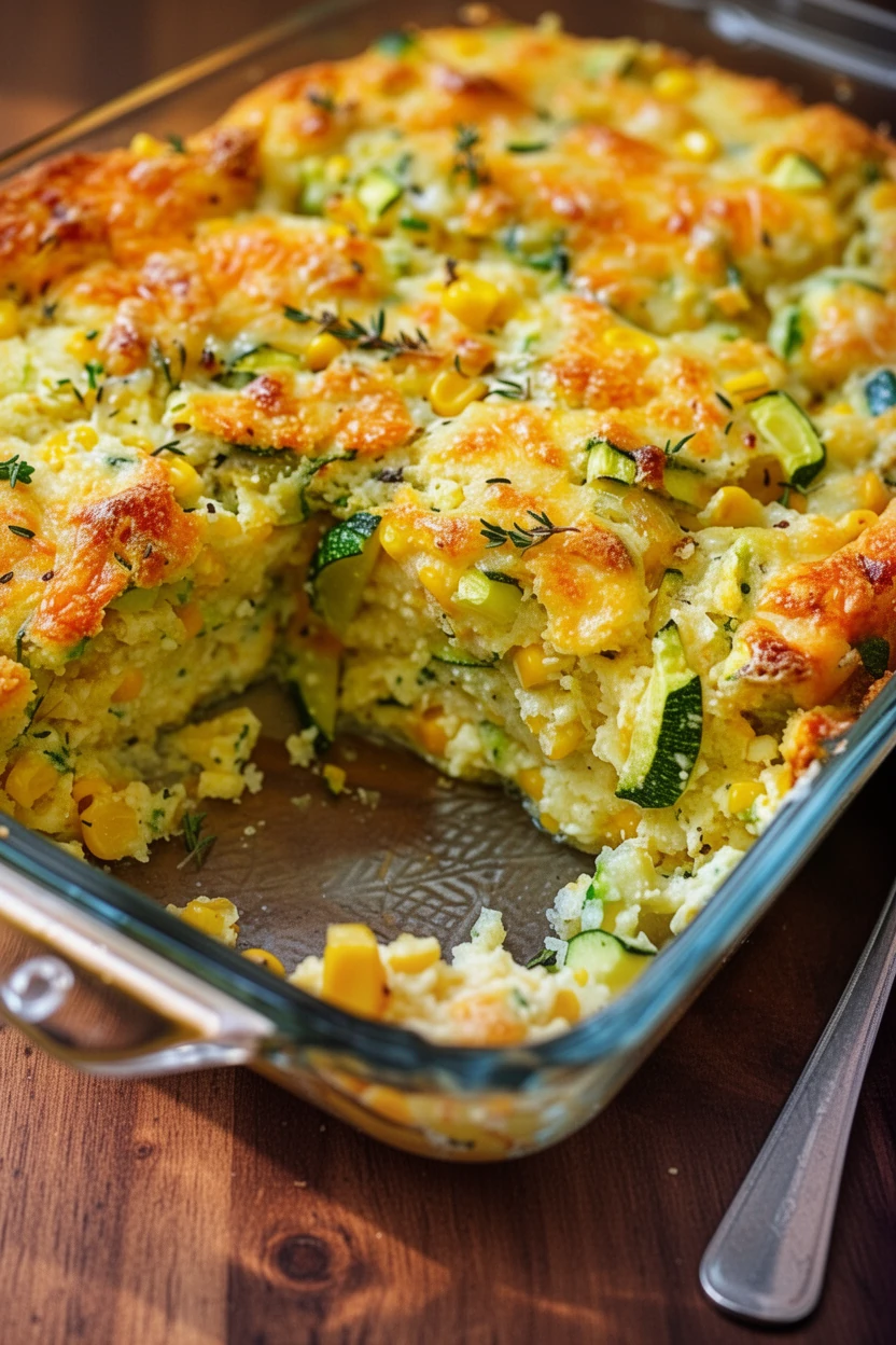Delicious Zucchini Cornbread Casserole for Family Dinners