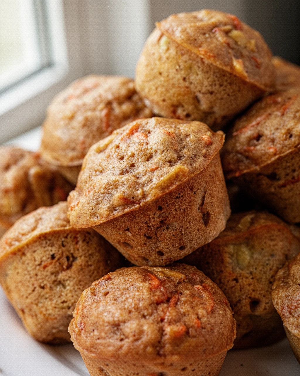Delicious baby muffins with banana, apple, and carrot, perfect for kids and busy parents