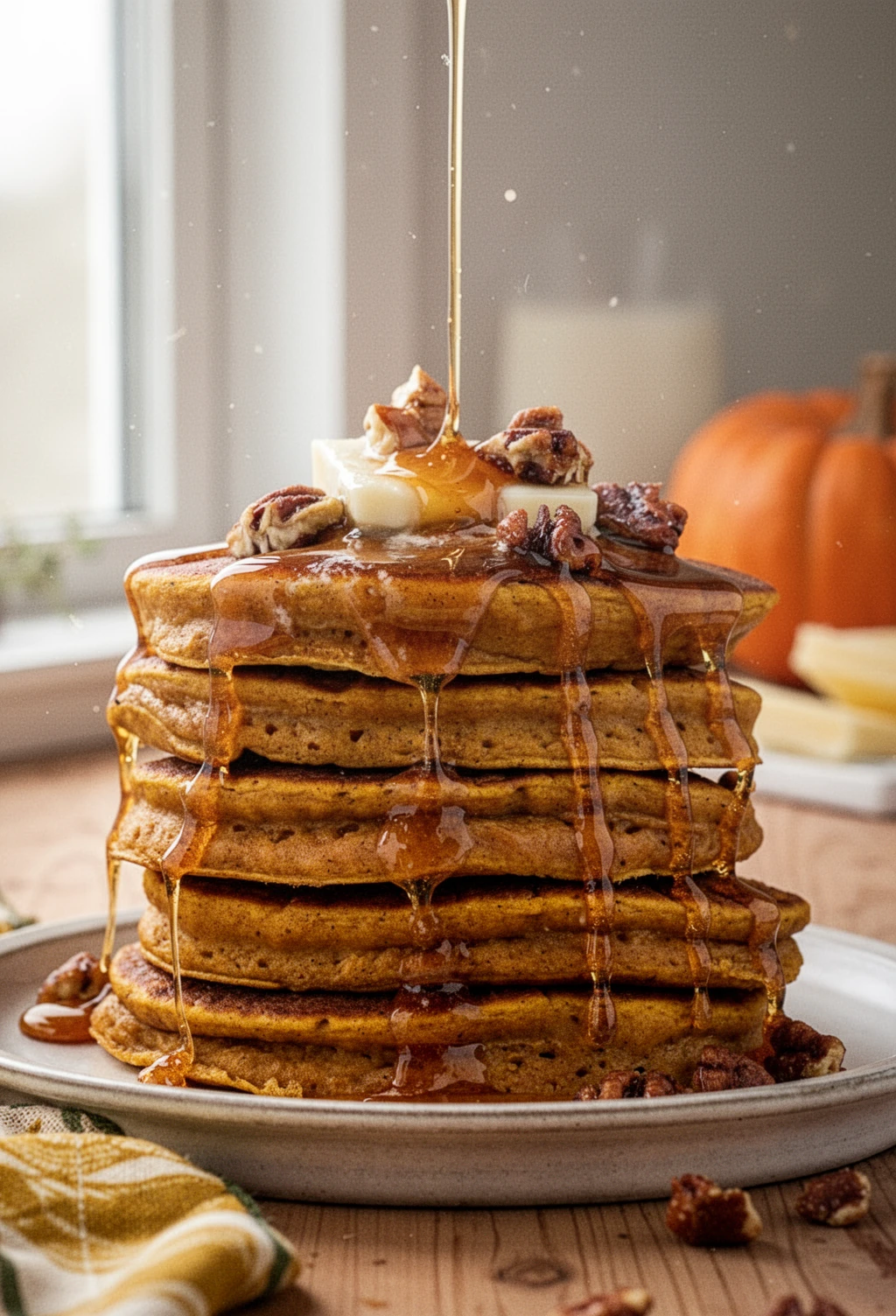 Easy Pumpkin Butter Pancakes: Delightfully Fluffy and Flavorful